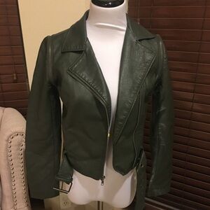 BB Dakota moto vegan faux leather jacket